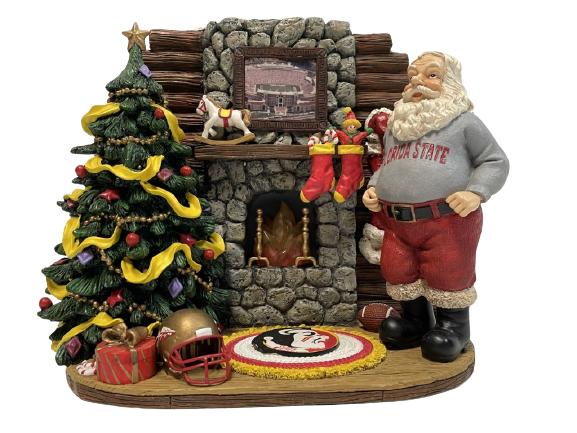 FSU FIRESIDE SANTA LIGHT UP DECORATION 9" (1 of 4)
