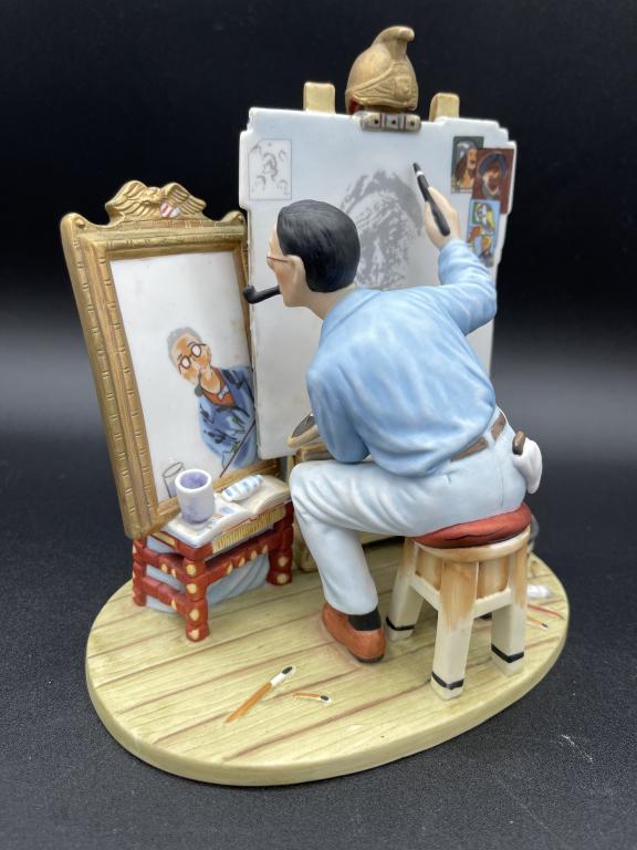 VTG NORMAN ROCKWELL "TRIPLE SELF PORTRAIT" (1 of 6)