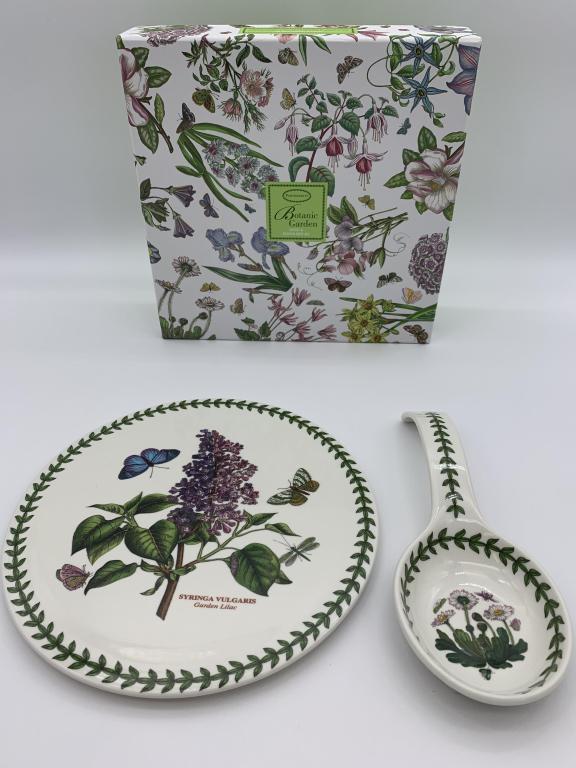 PORTMEIRION BOTANIC GARDEN TRIVET & SPOON REST SET (1 of 4)