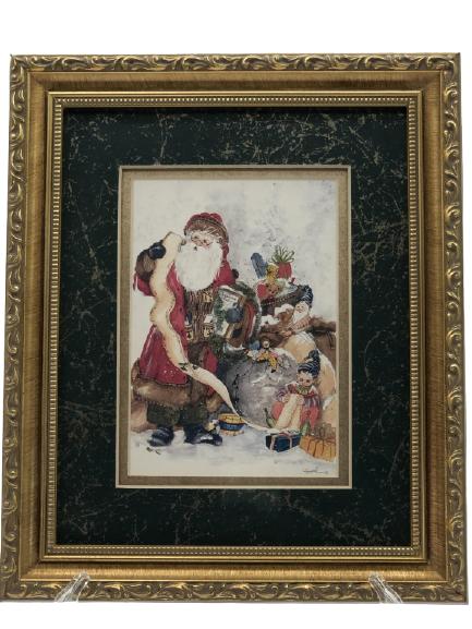 PEGGY ABRAMS SANTA'S LIST PORTRAIT: PEGGY ABRAMS SANTA'S LIST PORTRAIT-VERY GOOD CONDITION-JD120121