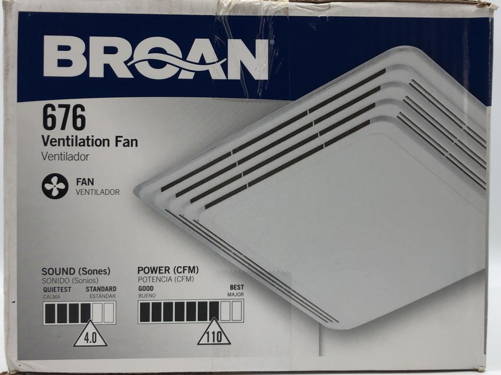BROAN CEILING MOUNT VENTILATION FAN (1 of 2)