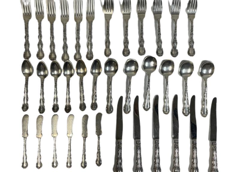 GORHAM "STRASBOURG" STERLING SILVER SET 1550G (1 of 7)