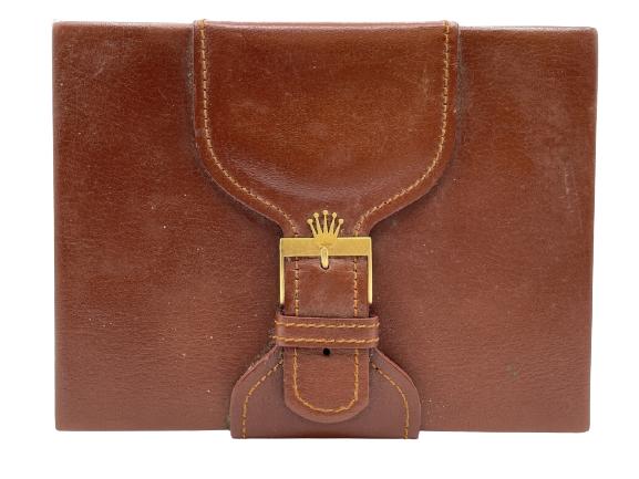 VINTAGE ROLEX LEATHER WATCH CASE 8" (1 of 9)