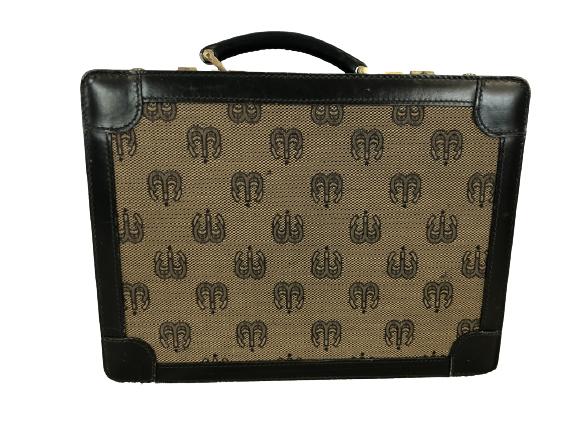 VINTAGE MAEDER LEATHER CANVAS ATTACHE BRIEFCASE (1 of 11)