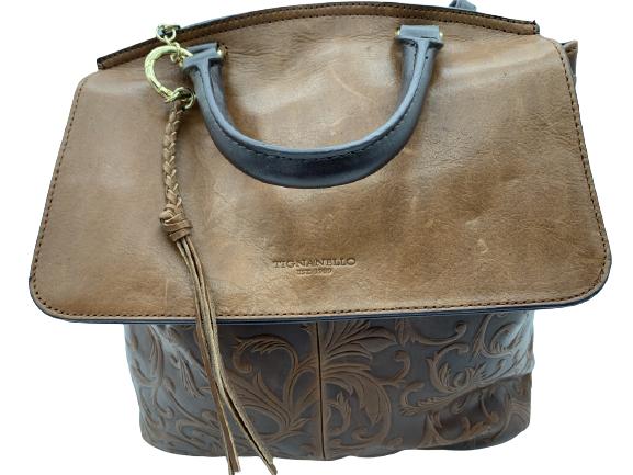 NEW TIGNANELLO BROWN LEATHER BACKPACK (1 of 8)