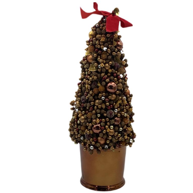 GOLD HOLIDAY CHRISTMAS TREE 15": GOLD HOLIDAY CHRISTMAS TREE 15"