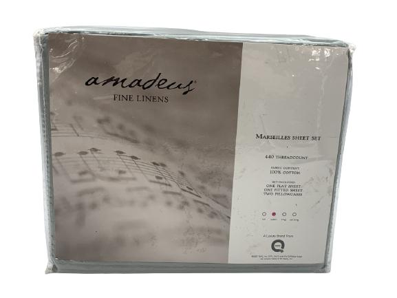 AMADEUS MARSEILLES QUEEN SHEET SET (1 of 2)
