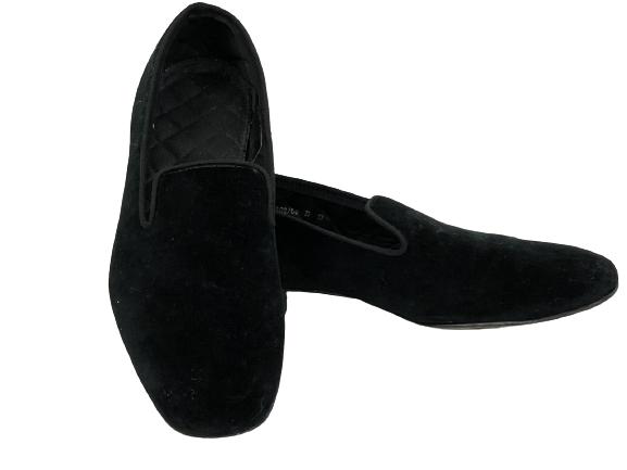 BROOKS BROTHERS BLACK VELVET LOAFERS SIZE 10 (1 of 9)