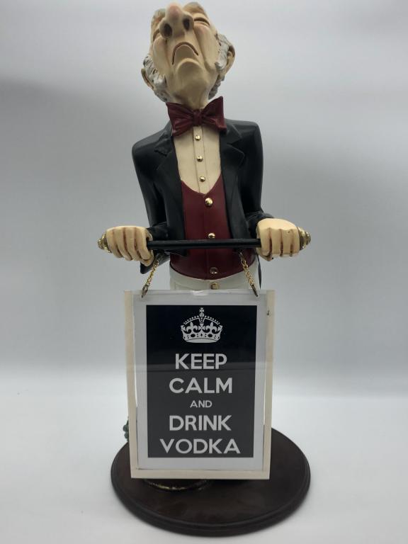 BUTLER CONNOISSEUR STATUE WITH MENU BOARD (1 of 7)