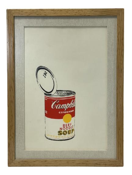 AFTER ANDY WARHOL CAMPBELL SOUP CAN PRINT 17" (1 of 4)