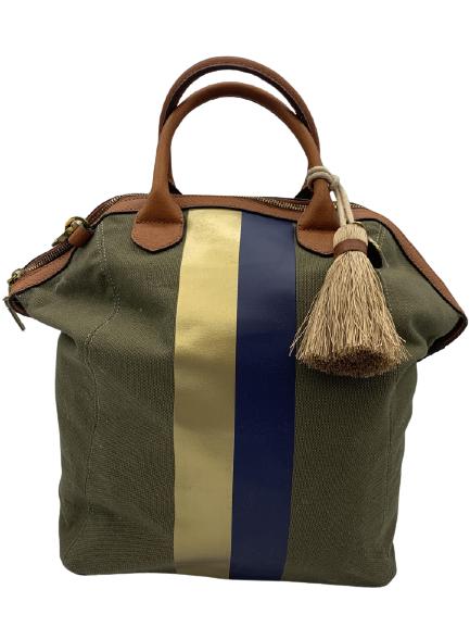 NEW G.I.L.I GREEN LEATHER BAG (1 of 6)