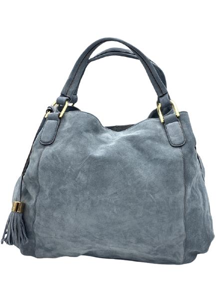 NEW G.I.L.I. BLUE LEATHER HANDBAG (1 of 6)