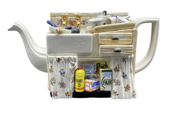 VINTAGE CARDEW UNIVERSAL SINK CERAMIC TEAPOT 12" (1 of 6)