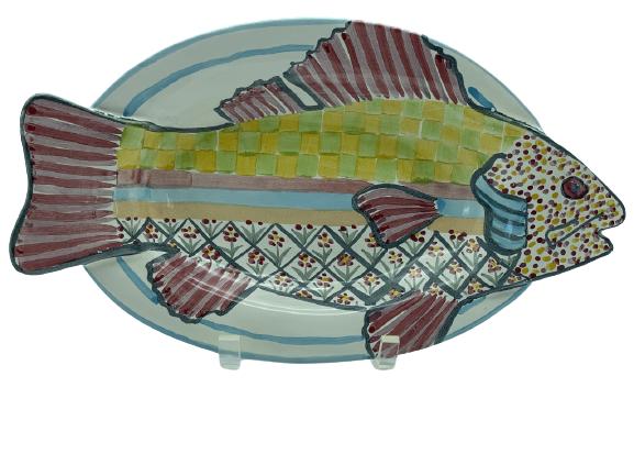 RARE MACKENZIE CHILDS FISH PLATTER (1 of 3)
