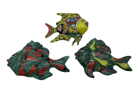 FANTASY FROGS.COM MEXICO HANDPAINTED SET OF FISH (1 of 6)
