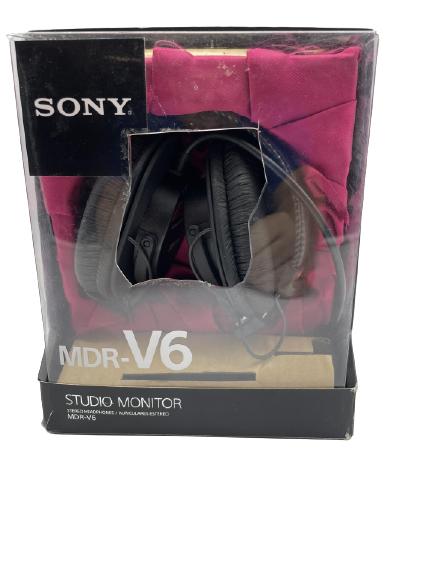 SONY MDR-V6 BLACK STUDIO MONITOR SERIES HEADPHONES (1 of 9)