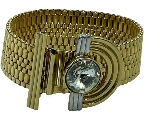 VTG GOLD TONE FASHION BRACELET (1 of 4)