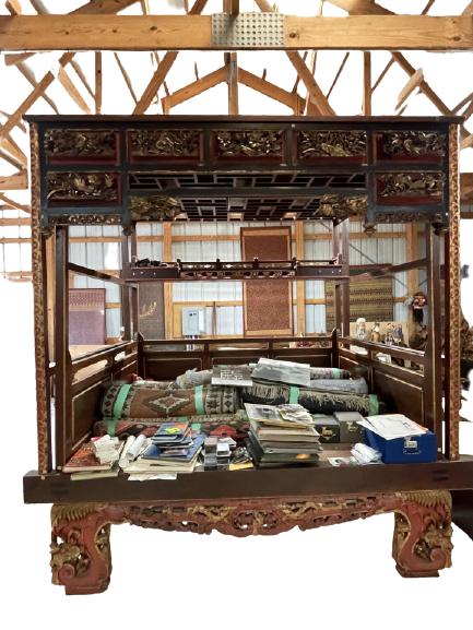 C. 1900 ANTIQUE JAVANESE CHINESE OPIUM BED 98.5" (1 of 14)