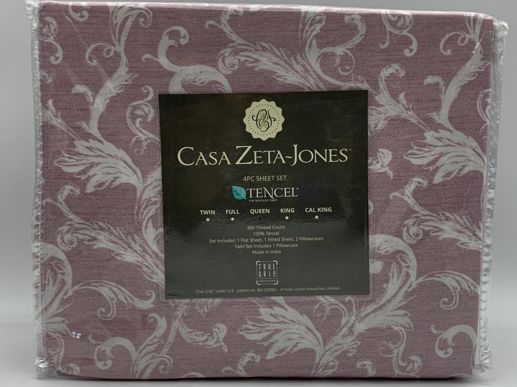 NEW CASA ZETA-JONES QUEEN SIZE 4PC SHEET SET (1 of 2)