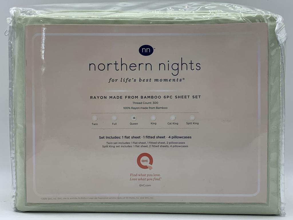 NEW NORTHERN NIGHTS QUEEN SIZE 6PC SHEET SET (1 of 2)