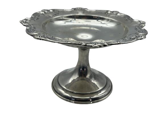 VINTAGE GORHAM STERLING SILVER PEDESTAL DISH 300 ) (1 of 3)