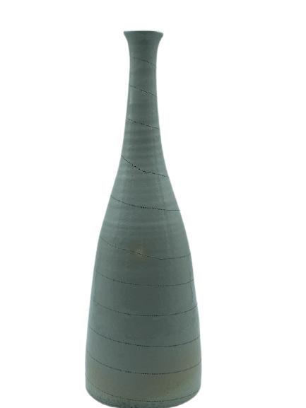 EDO STYLE JAPANESE CERAMIC POTTERY VASE 16" (1 of 5)