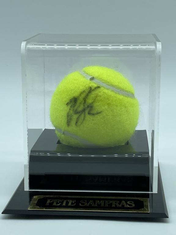 PETE SAMPRAS AUTOGRAPH WILSON TENNIS BALL (1 of 6)