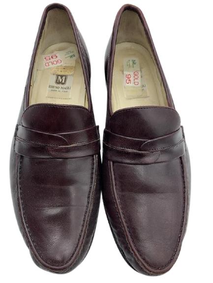 BRUNO MAGLI "GILMORE" LEATHER LOAFERS SZ 10: BRUNO MAGLI "GILMORE" LEATHER LOAFERS SZ 10