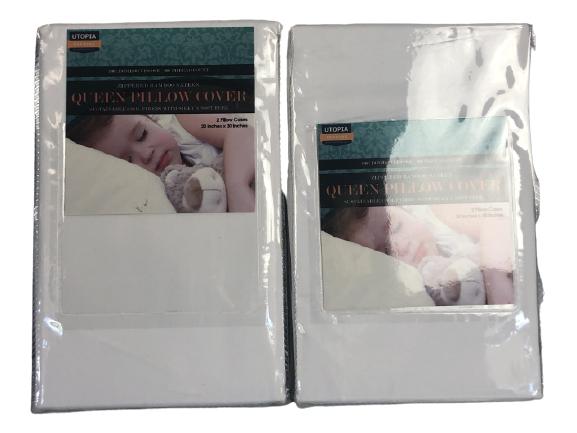 UTOPIA PILLOW COVERS 2 SETS OF 2 QUEEN (1 of 2)