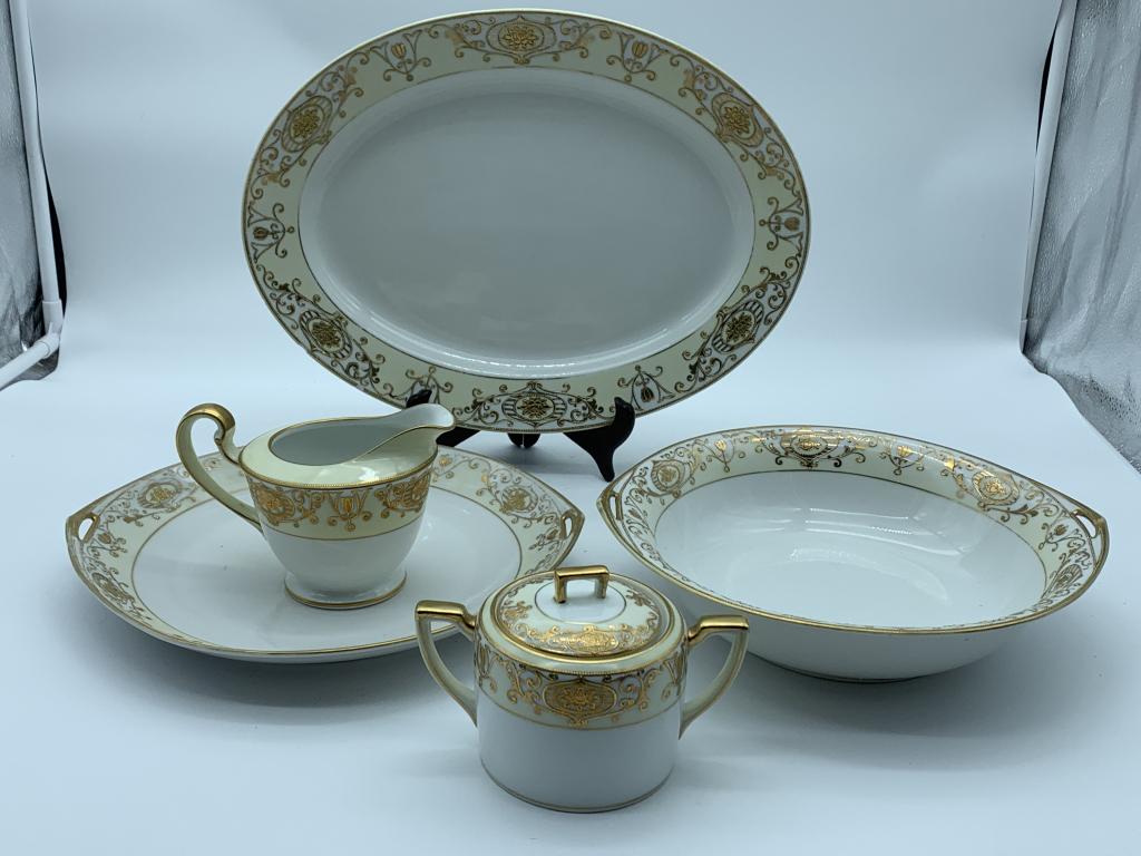 NORITAKE 5 PIECE ENTERTAING SERVING PIECES (1 of 9)
