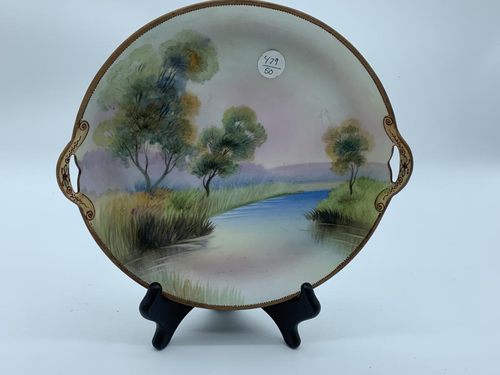 VTG NIPPON HAND PAINTED DISH: VTG NIPPON HAND PAINTED DISH