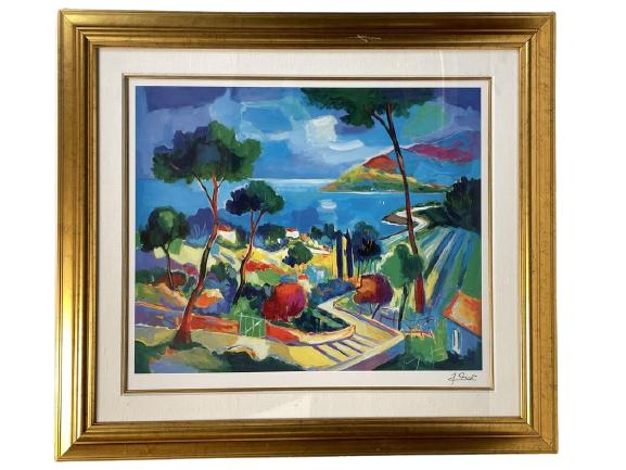 JEAN CLAUDE PICOT LANDSCAPE SERIGRAPH PRINT 42" (1 of 3)