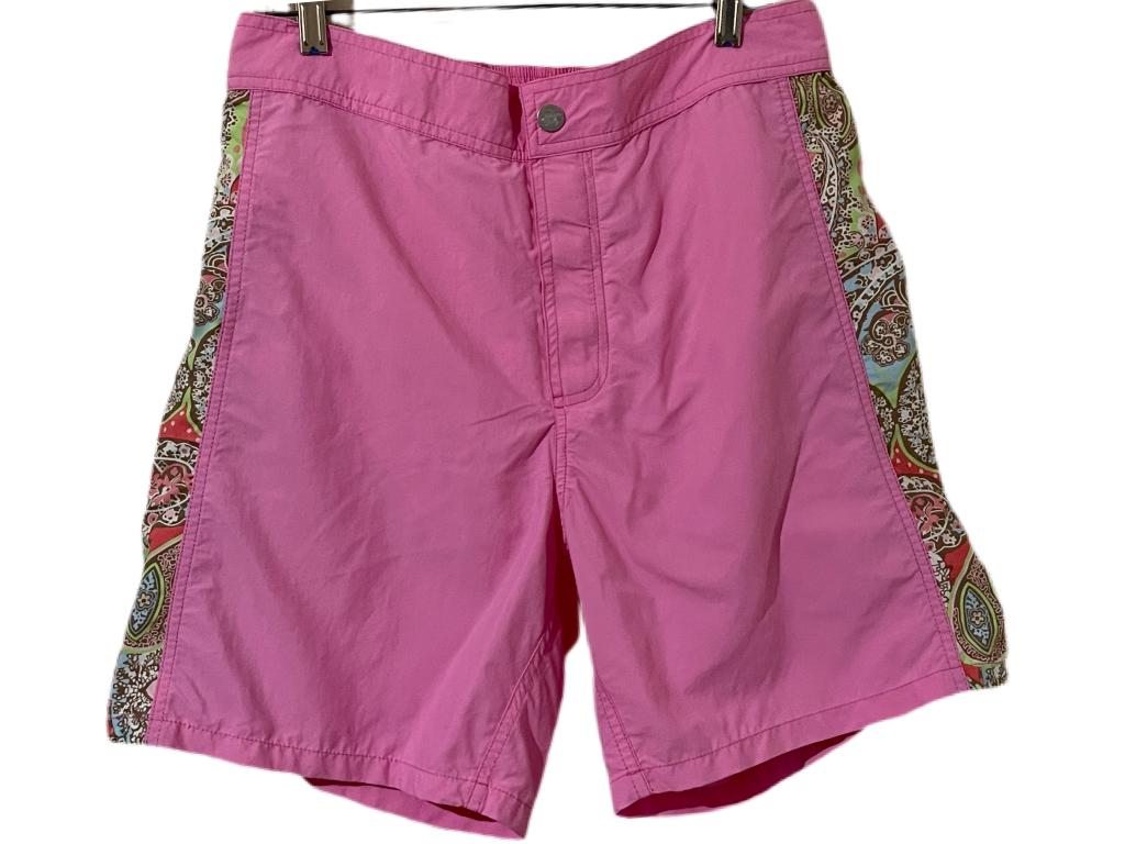 VILEBREQUIN DESIGNER PINK  SWIM TRUNKS SZ L (1 of 2)