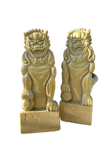 PAIR OF LARGE ASIAN STYLE  FOO DOGS 70" (1 of 8)
