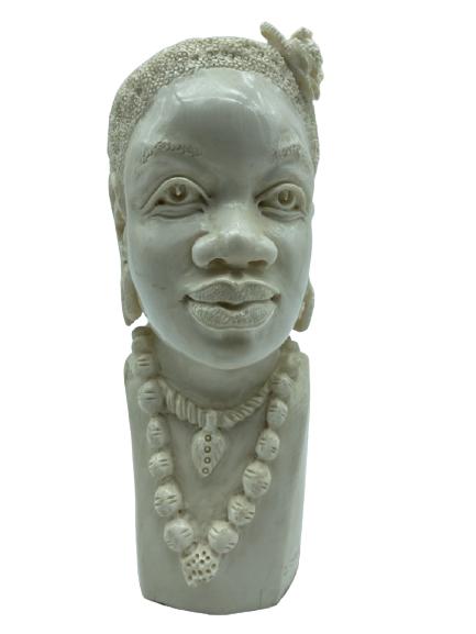 NORTH AFRICAN CARVED STONE BUST (1 of 7)