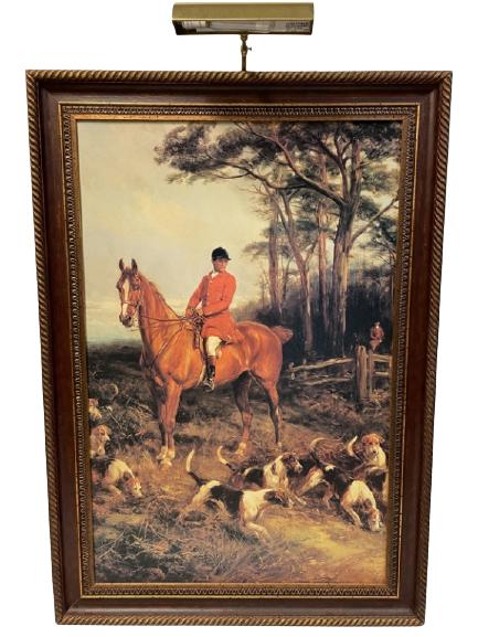 COUNTRYSIDE HUNTING FRAMED GICLEE CANVAS PRINT (1 of 5)