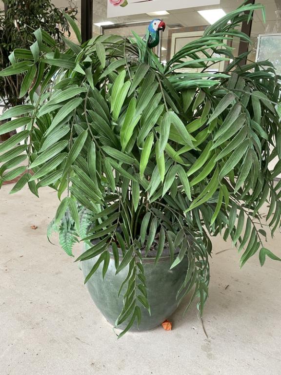 SOUTHWEST STYLE CERAMIC PLANTER & FAUX PLANT 41" (1 of 7)