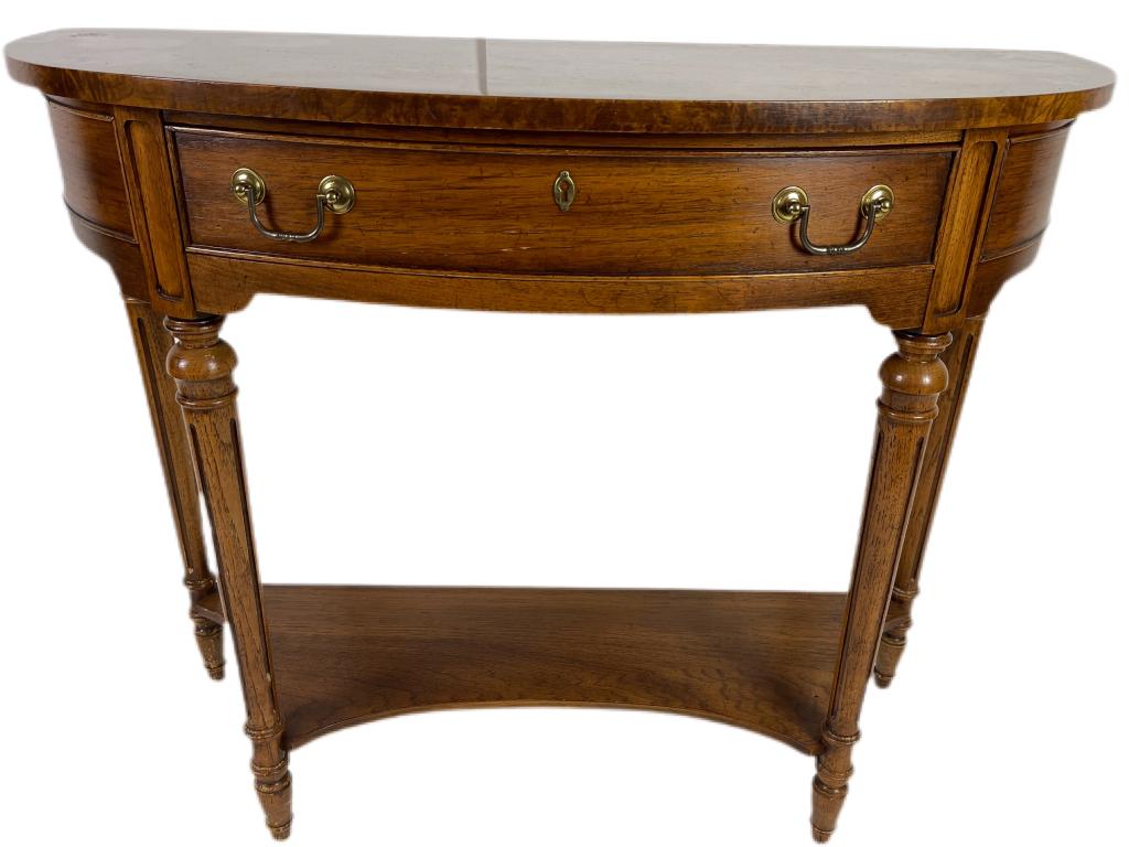 THOMASVILLE REGENCY STYLE HALF MOON TABLE (1 of 5)