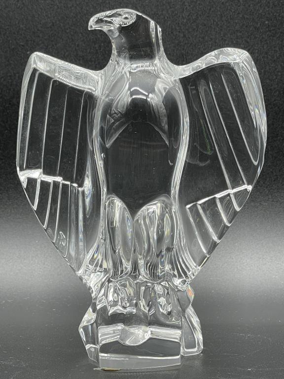 VINTAGE BACCARAT CRYSTAL EAGLE SCULPTURE 7" (1 of 4)