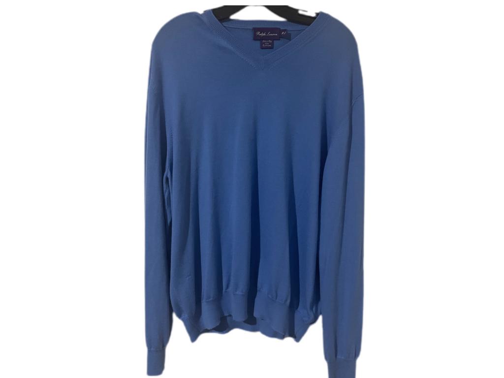 RALPH LAUREN 100% CASHMERE SWEATER SZ XL: RALPH LAUREN 100% CASHMERE SWEATER SZ XL