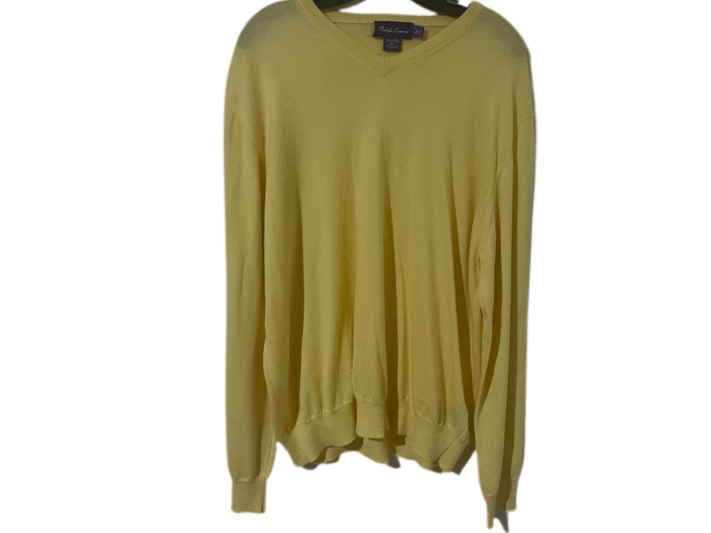 RALPH LAUREN 100% CASHMERE SWEATER SZ XL: RALPH LAUREN 100% CASHMERE SWEATER SZ XL