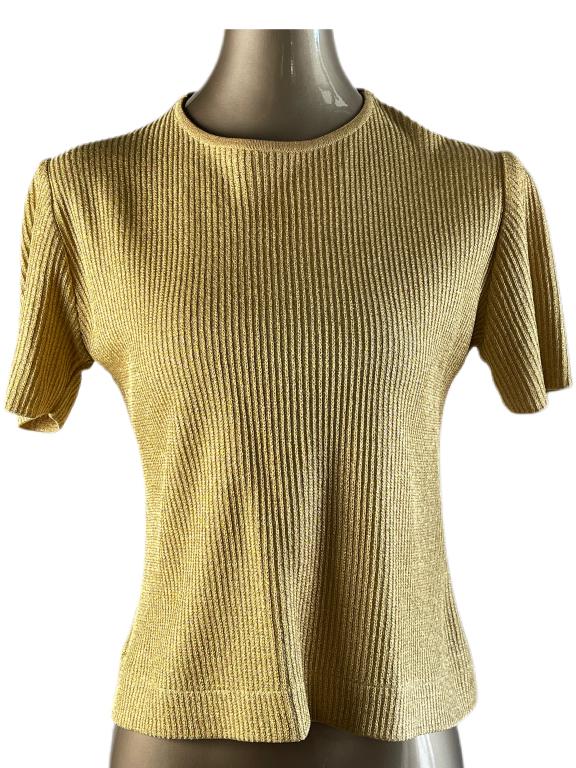 CLASSIC ST JOHN GOLD VTG SWEATER SZ M: CLASSIC ST JOHN GOLD VTG SWEATER