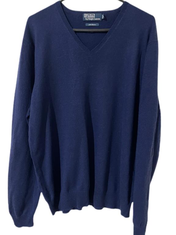 POLO RALPH LAUREN 100% CASHMERE SWEATER SZ XL: POLO RALPH LAUREN 100% CASHMERE SWEATER SZ XL