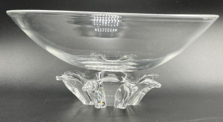 MONUMENTAL STEUBEN PEONY CRYSTAL GLASS BOWL 13" (1 of 2)