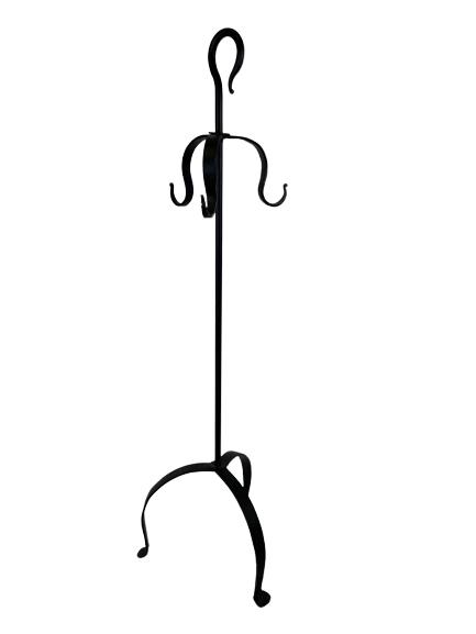 VINTAGE WROUGHT IRON 3 HOOK FLOOR STAND DISPLAY (1 of 4)