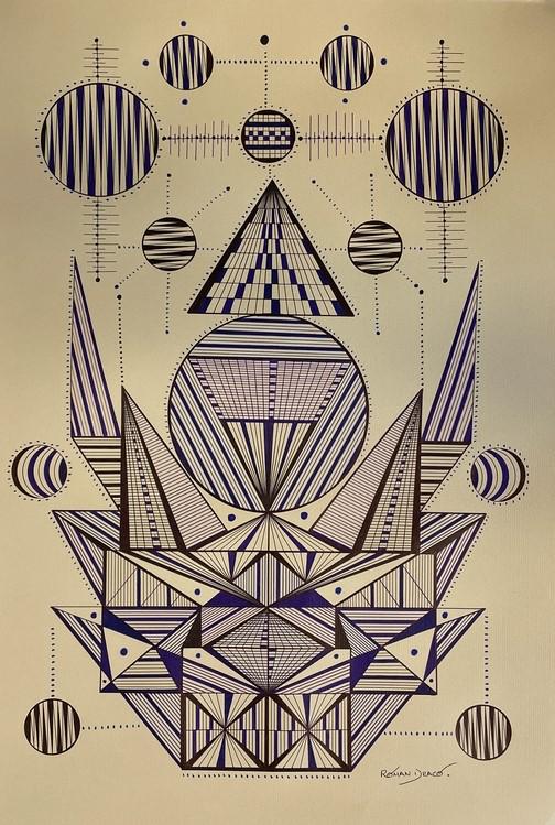 ROMAN DRACO ORIGINAL INK DRAWING 19" (1 of 4)