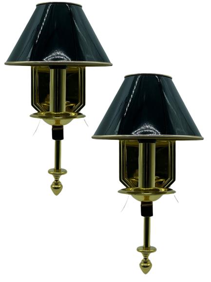 NEW! PAIR OF VINTAGE STYLE BRASS WALL SCONCES 12" (1 of 5)