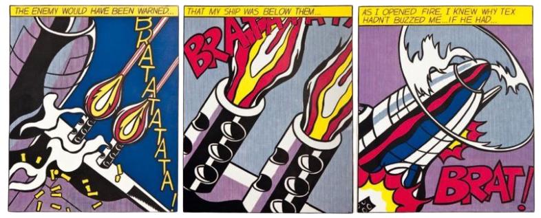 1964 ROY LIECHTENSTEIN " AS I OPEN FIRE" PRINT SET (1 of 11)