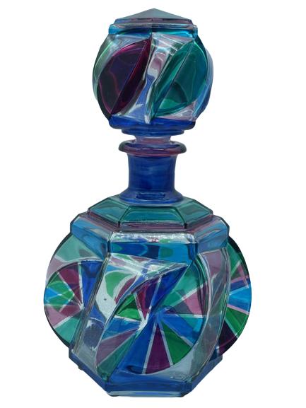 TORRIGIANO COLLECTION ITALIAN GLASS DECANTER 13" (1 of 7)