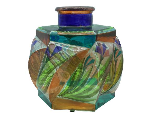 TORRIGIANO COLLECTION ITALIAN GLASS VASE 13" (1 of 6)